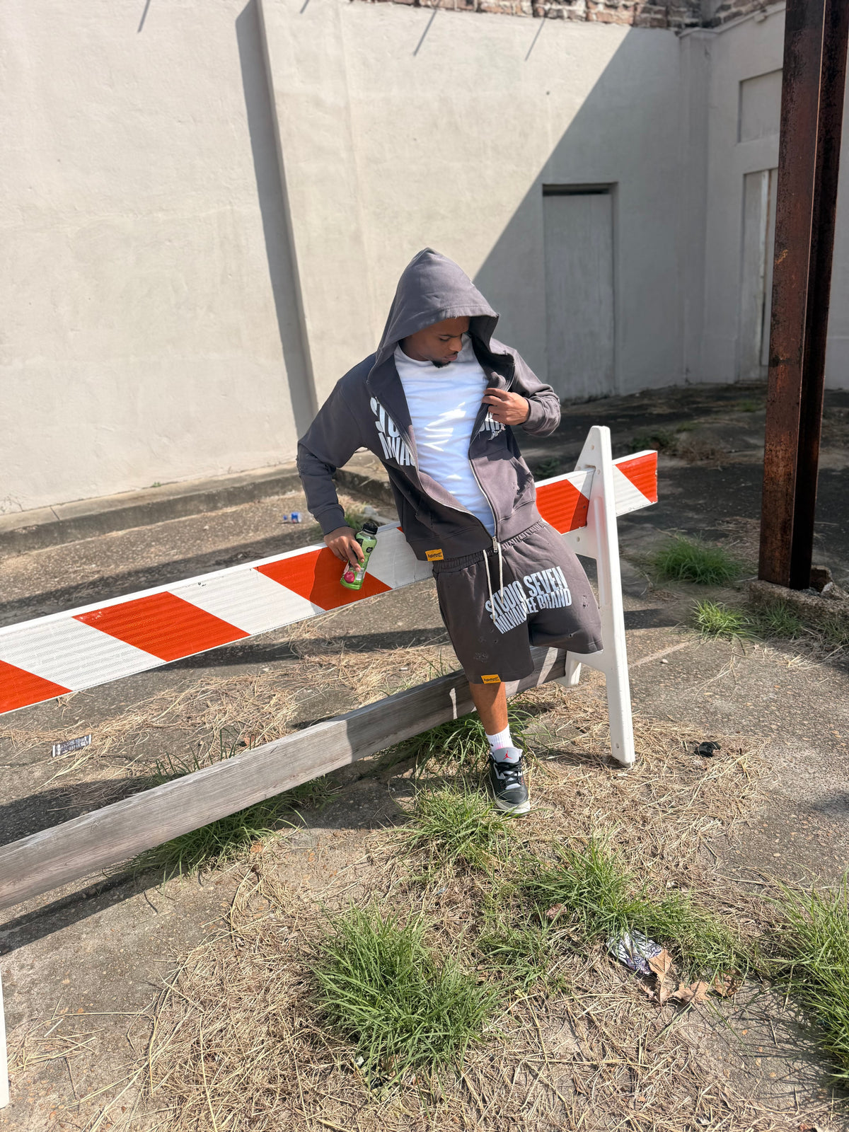 Zip-up Milwaukee Set grey
