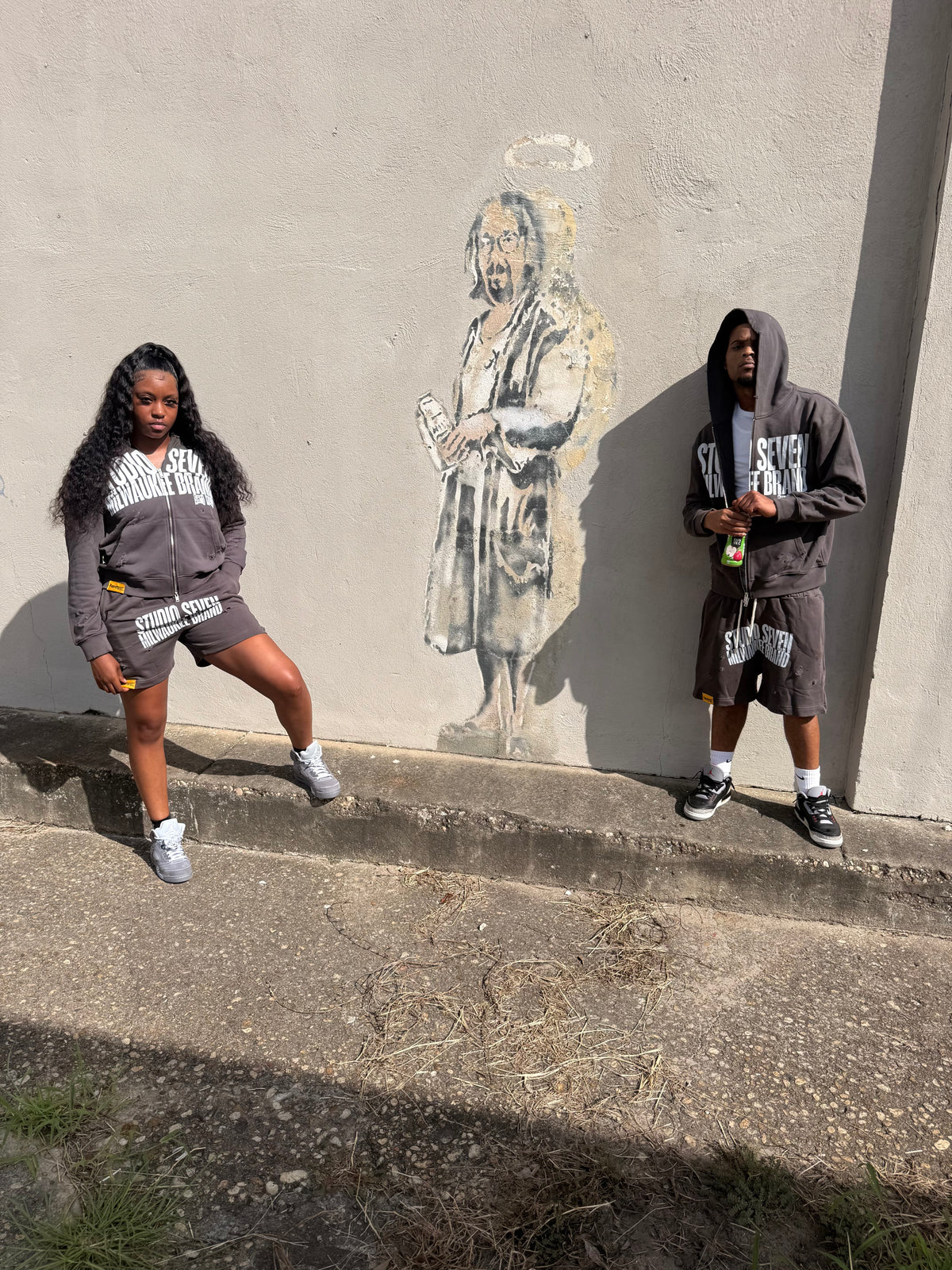 Zip-up Milwaukee Set grey
