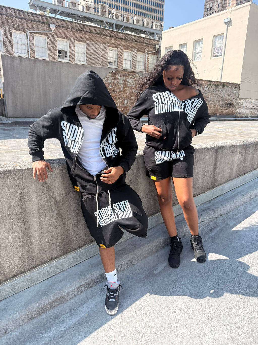 Zip-up Milwaukee Set black