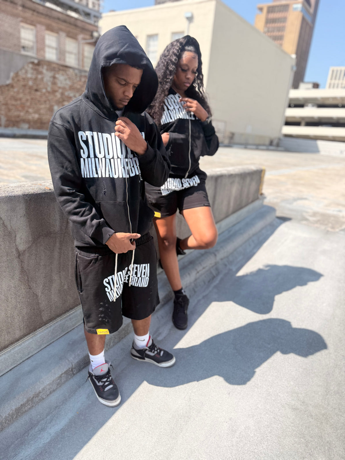 Zip-up Milwaukee Set black